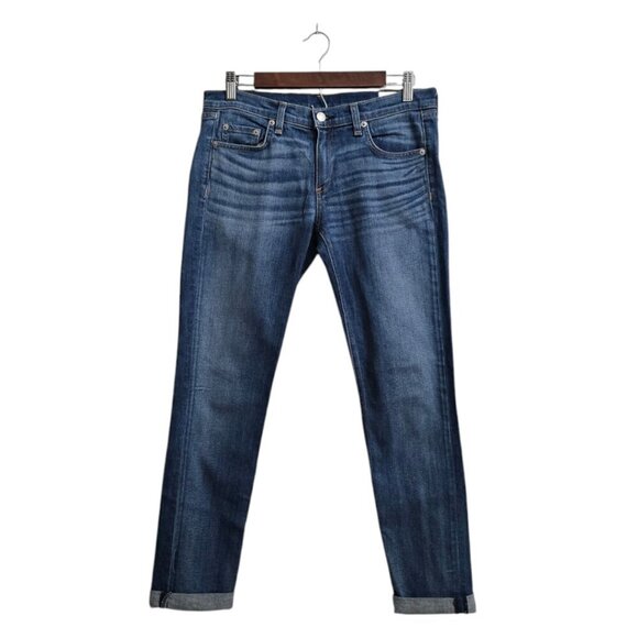 Rag & Bone The Dre Slim Boyfriend Jeans In Golden Sz 27 - Picture 1 of 9
